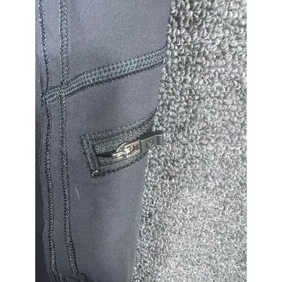Lululemon Cargo Leggings Pants Ankle Womens Size 4 Black Stretch Zip Pockets - Picture 4 of 10